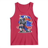 Proud Haiti Soccer Fan Tank Top Ayiti Heritage Pride