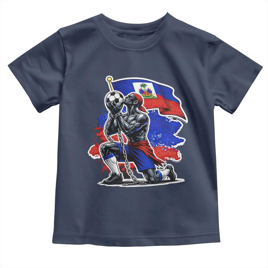 Proud Haiti Soccer Fan Toddler T Shirt Ayiti Heritage Pride