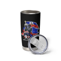 Proud Haiti Soccer Fan Tumbler Cup Ayiti Heritage Pride