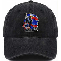 Proud Haiti Soccer Fan Washed Cotton Baseball Cap Ayiti Heritage Pride
