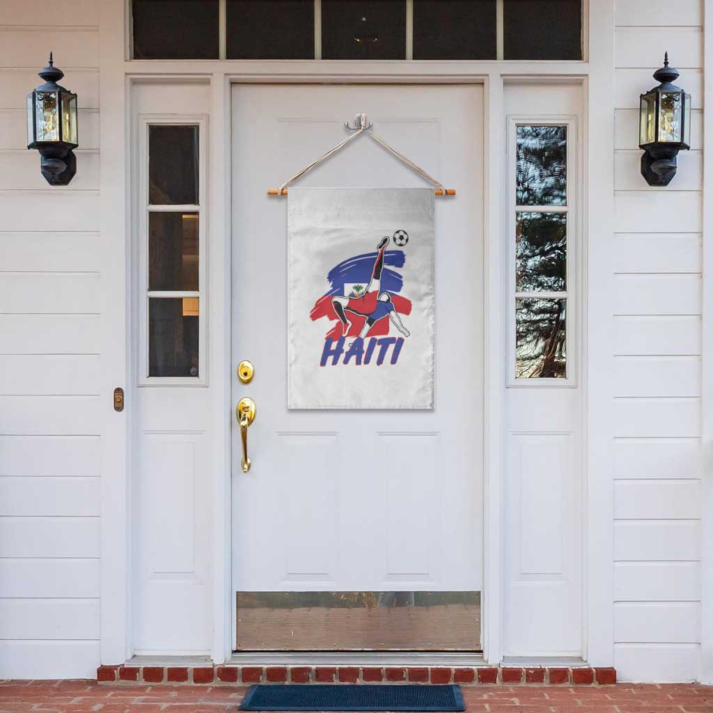Caribbean Soccer Lover Gift Garden Flag Haitian Heritage Pride