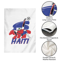 Caribbean Soccer Lover Gift Garden Flag Haitian Heritage Pride
