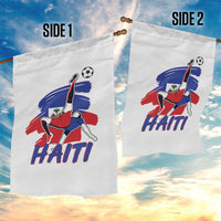 Caribbean Soccer Lover Gift Garden Flag Haitian Heritage Pride
