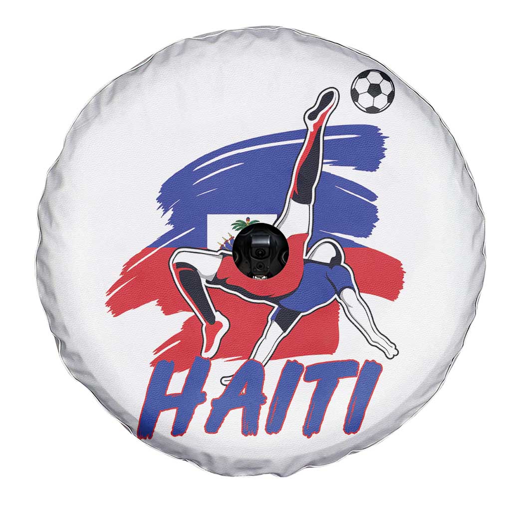 Caribbean Soccer Lover Gift Spare Tire Cover Haitian Heritage Pride