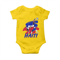 Caribbean Soccer Lover Gift Baby Onesie Haitian Heritage Pride