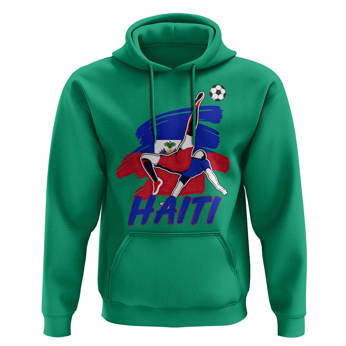 Caribbean Soccer Lover Gift Hoodie Haitian Heritage Pride