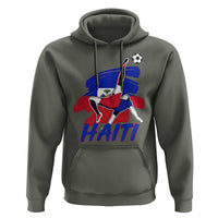 Caribbean Soccer Lover Gift Hoodie Haitian Heritage Pride