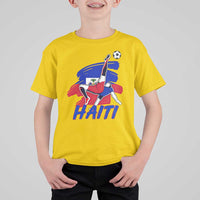 Caribbean Soccer Lover Gift T Shirt For Kid Haitian Heritage Pride