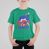 Caribbean Soccer Lover Gift T Shirt For Kid Haitian Heritage Pride