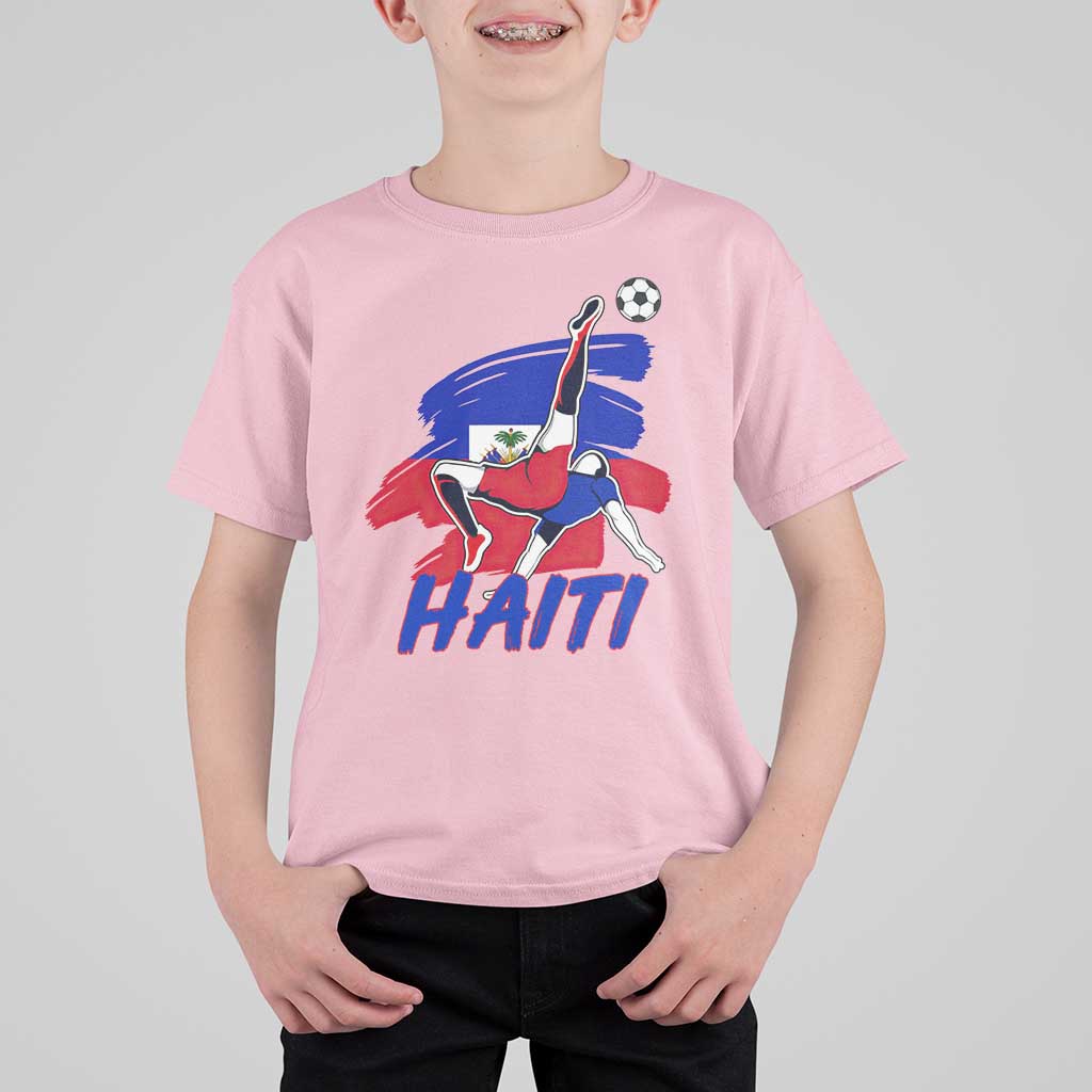 Caribbean Soccer Lover Gift T Shirt For Kid Haitian Heritage Pride