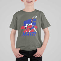 Caribbean Soccer Lover Gift T Shirt For Kid Haitian Heritage Pride