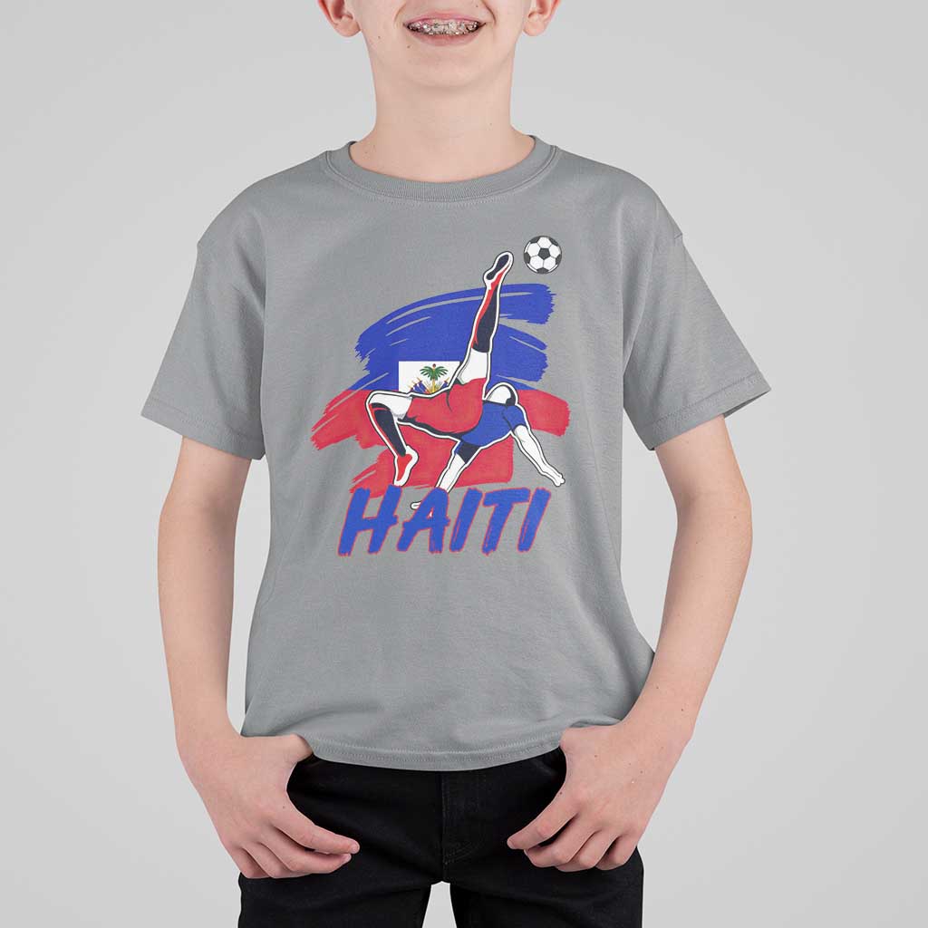 Caribbean Soccer Lover Gift T Shirt For Kid Haitian Heritage Pride