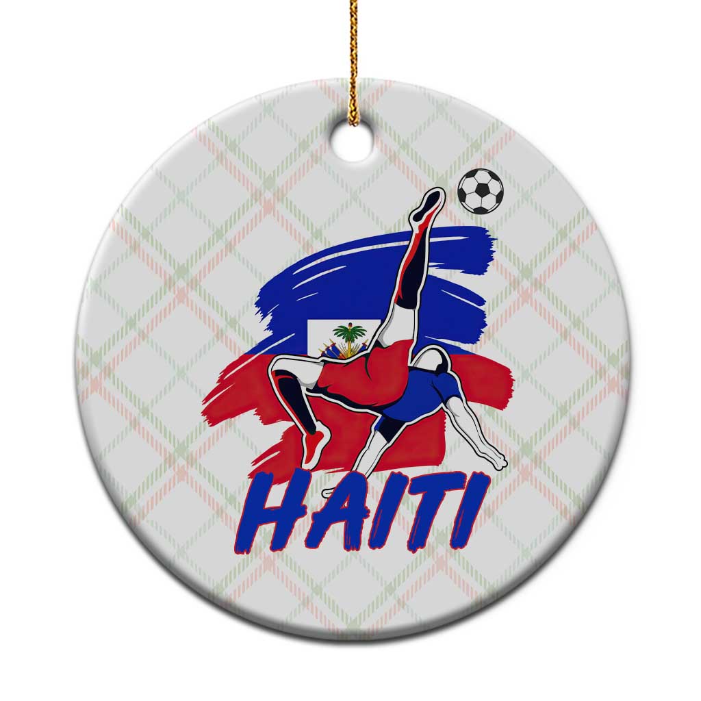 Caribbean Soccer Lover Gift Ceramic Ornament Haitian Heritage Pride