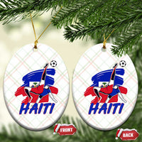 Caribbean Soccer Lover Gift Ceramic Ornament Haitian Heritage Pride
