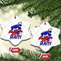 Caribbean Soccer Lover Gift Ceramic Ornament Haitian Heritage Pride