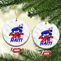 Caribbean Soccer Lover Gift Ceramic Ornament Haitian Heritage Pride