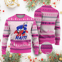 Caribbean Soccer Lover Gift Ugly Christmas Sweater Haitian Heritage Pride