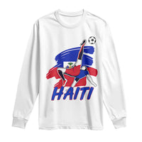 Caribbean Soccer Lover Gift Long Sleeve Shirt Haitian Heritage Pride