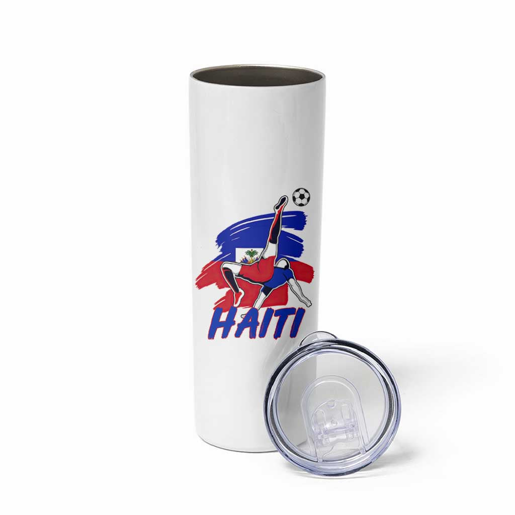 Caribbean Soccer Lover Gift Skinny Tumbler Haitian Heritage Pride