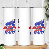 Caribbean Soccer Lover Gift Skinny Tumbler Haitian Heritage Pride