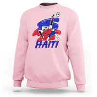 Caribbean Soccer Lover Gift Sweatshirt Haitian Heritage Pride