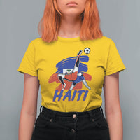 Caribbean Soccer Lover Gift T Shirt For Women Haitian Heritage Pride