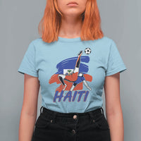 Caribbean Soccer Lover Gift T Shirt For Women Haitian Heritage Pride