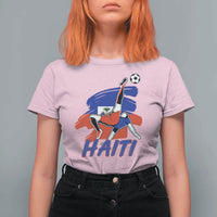 Caribbean Soccer Lover Gift T Shirt For Women Haitian Heritage Pride