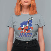 Caribbean Soccer Lover Gift T Shirt For Women Haitian Heritage Pride