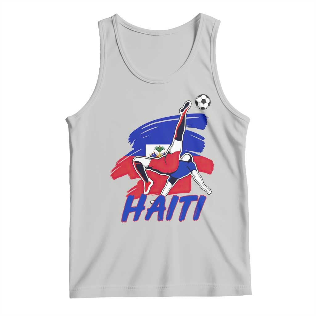 Caribbean Soccer Lover Gift Tank Top Haitian Heritage Pride