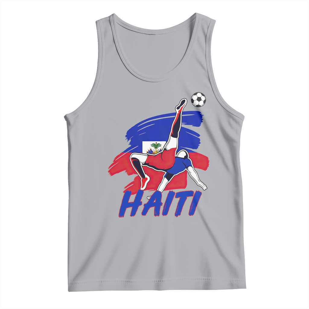 Caribbean Soccer Lover Gift Tank Top Haitian Heritage Pride