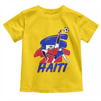 Caribbean Soccer Lover Gift Toddler T Shirt Haitian Heritage Pride