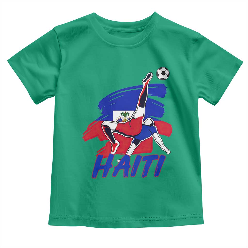 Caribbean Soccer Lover Gift Toddler T Shirt Haitian Heritage Pride