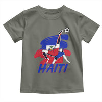 Caribbean Soccer Lover Gift Toddler T Shirt Haitian Heritage Pride