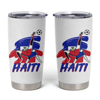 Caribbean Soccer Lover Gift Tumbler Cup Haitian Heritage Pride