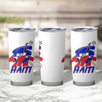 Caribbean Soccer Lover Gift Tumbler Cup Haitian Heritage Pride