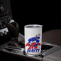 Caribbean Soccer Lover Gift Tumbler Cup Haitian Heritage Pride