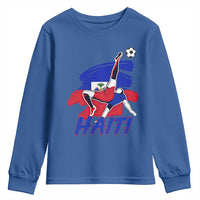 Caribbean Soccer Lover Gift Youth Sweatshirt Haitian Heritage Pride