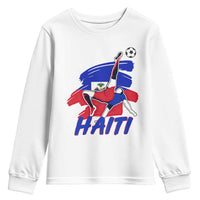 Caribbean Soccer Lover Gift Youth Sweatshirt Haitian Heritage Pride