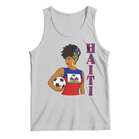 Haitian Soccer Fan Girl Tank Top Ayiti Heritage Pride Football Lover
