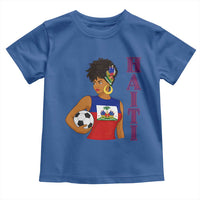 Haitian Soccer Fan Girl Toddler T Shirt Ayiti Heritage Pride Football Lover