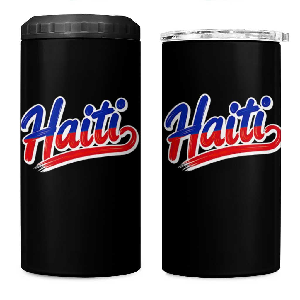 Ayiti Cheri Haiti Pride Gift For Proud Haitians 4 in 1 Can Cooler Tumbler