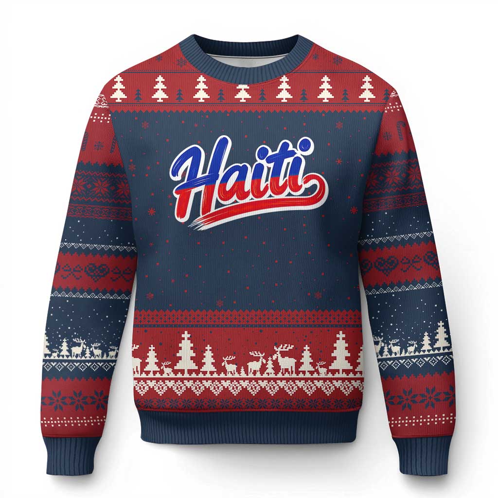 Ayiti Cheri Haiti Pride Gift For Proud Haitians Ugly Christmas Sweater