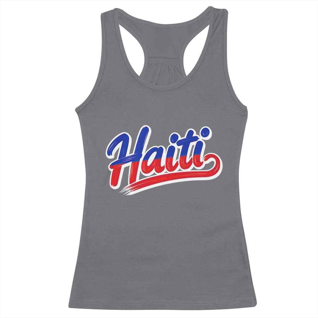Ayiti Cheri Haiti Pride Gift For Proud Haitians Racerback Tank Top