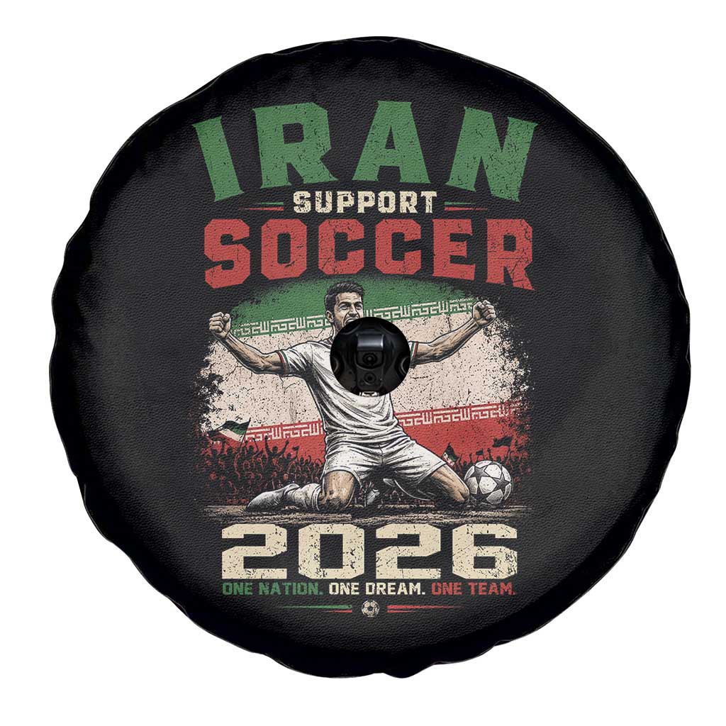 Iran Soccer Fan Gift Spare Tire Cover One Nation One Team One Dream