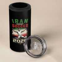 Iran Soccer Fan Gift 4 in 1 Can Cooler Tumbler One Nation One Team One Dream