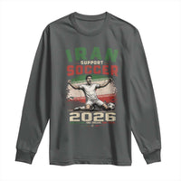 Iran Soccer Fan Gift Long Sleeve Shirt One Nation One Team One Dream