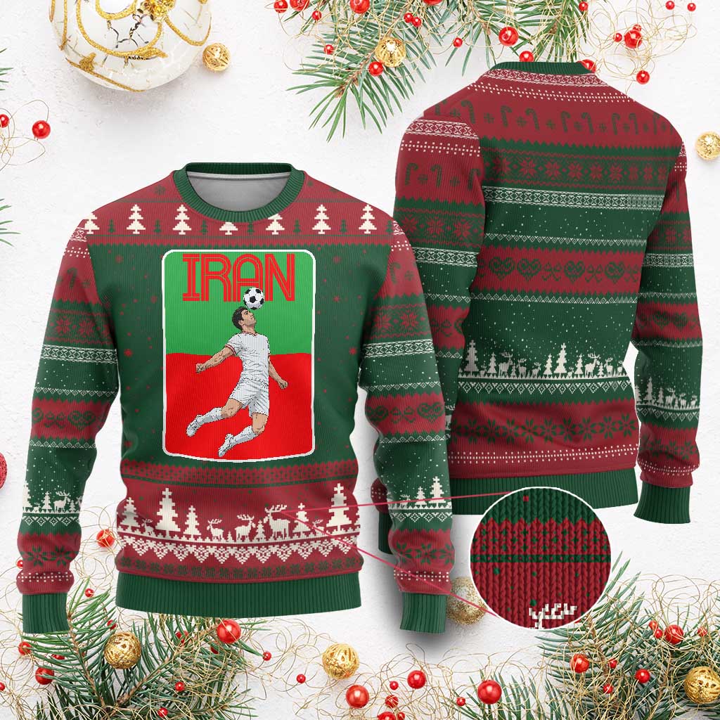 Iran Soccer Lover Ugly Christmas Sweater Proud Persian Roots Gift