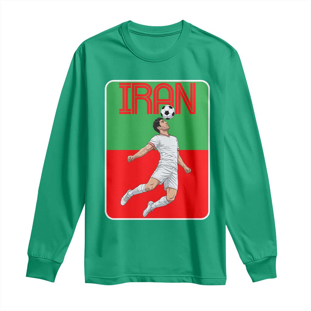 Iran Soccer Lover Long Sleeve Shirt Proud Persian Roots Gift