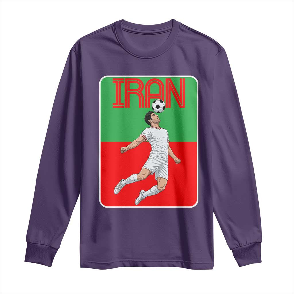 Iran Soccer Lover Long Sleeve Shirt Proud Persian Roots Gift